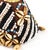 This intricately handwoven hat is covered in glass beads and cowrie shells. The Kuba beaded noble's hat with cowrie shells...