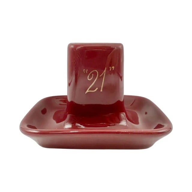 Vintage the 21 Club Nyc Restaurant Ashtray Red Matchbook Holder For Sale - Image 10 of 10