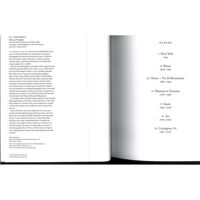 Contemporary Cy Twombly Homes & Studios Book by Nicola Del Roscio and Florian Illies For Sale - Image 3 of 15