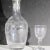 Beaux-Arts Antique Liqueur Decanter and Glass Set - Set of 2 For Sale - Image 3 of 6