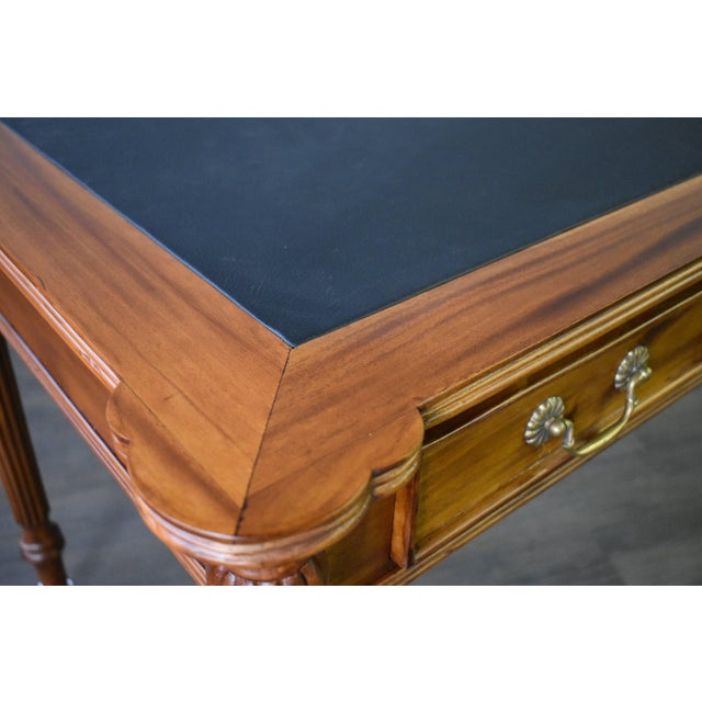 Legacy Leather Top Desk - Light Brown Walnut For Sale In Chicago - Image 6 of 9