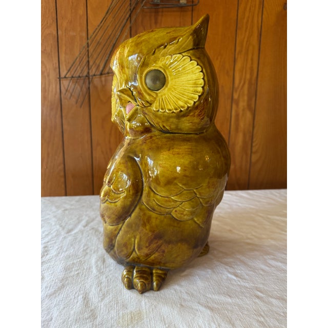 Ceramic Owl Signed “Ostie” For Sale - Image 4 of 10