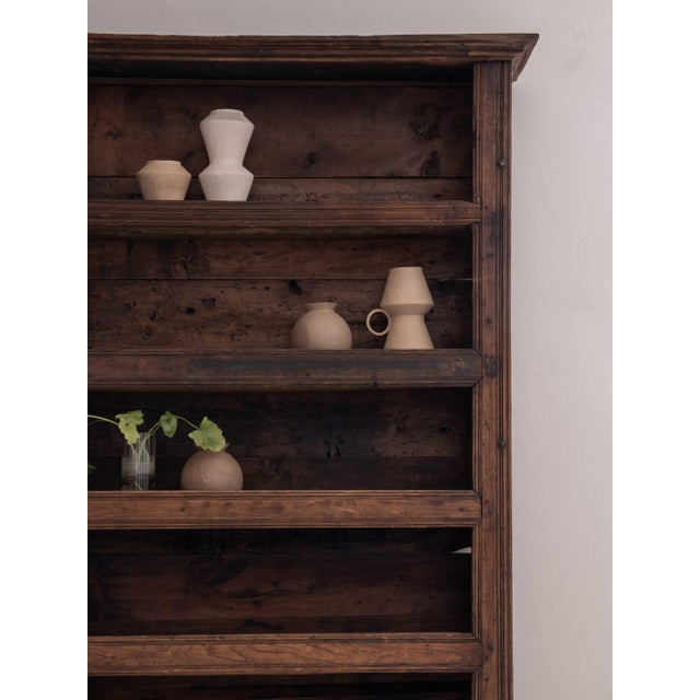 Brown Primitive Shelf Unit in Pine For Sale - Image 8 of 9