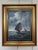 Paint Vintage Signed Oil Painting Stormy Sea Fishing Boats Maritime Seascape Framed For Sale - Image 7 of 10