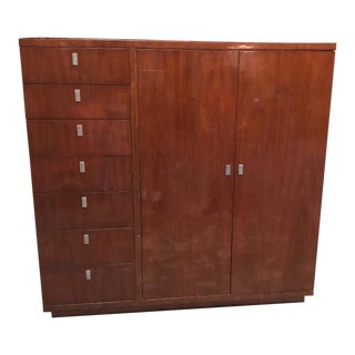 Hollywood Regency Ralph Lauren Walnut Armoire For Sale