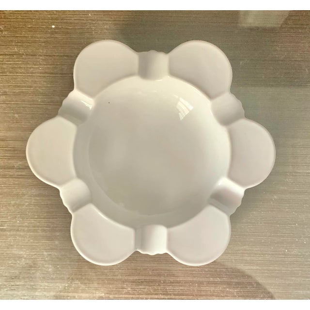 Beautiful white glaze porcelain ashtray / candy dish found at a European estate sale. Made by Herend Porcelain factory,...