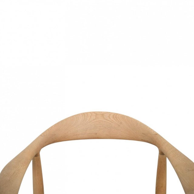 JH503 The Chair in Oak and Black Leather by Hans Wegner, 1960s For Sale - Image 4 of 18