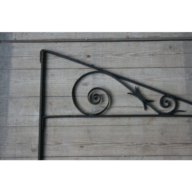 Antique Wrought Iron Shop Wall Bracket For Sale - Image 3 of 13