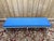 Louis XVI Kitchen Bench in Wood with Blue Fabric For Sale - Image 3 of 8
