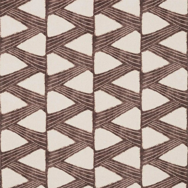 Zoffany Kanoko Fabric in Charcoal - a Sample For Sale