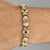 Mid-Century Modern 4.6 Carat Diamond Multi-Shape Link 18k Gold Unisex Bracelet For Sale - Image 3 of 5