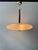 Metal Pendant Lamp in Brass and Teak with Frosted Glass, Italy, 1980s For Sale - Image 7 of 18