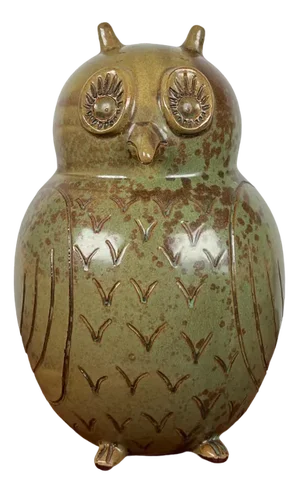 Meike Falck Nicolaisen, Large Mid-Century German Owl Sculpture, 1960s, Ceramic