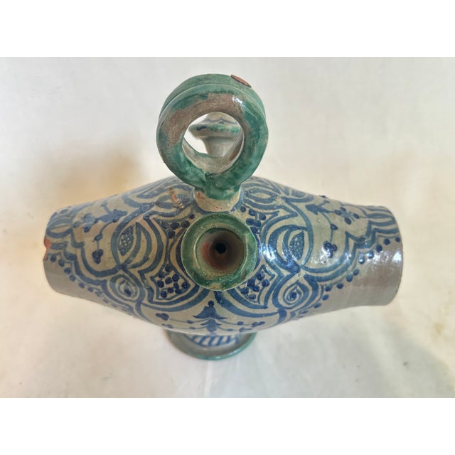 Mid 20th Century Glazed Terra Cotta Vessel For Sale - Image 10 of 11