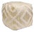 Pasargad Home Grandcanyon Gold Cotton Pouf For Sale
