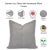 Fabdivine Handcrafted Block Print Cushion Cover 14x20 Inch Pure Linen- Shehnaz For Sale - Image 4 of 4