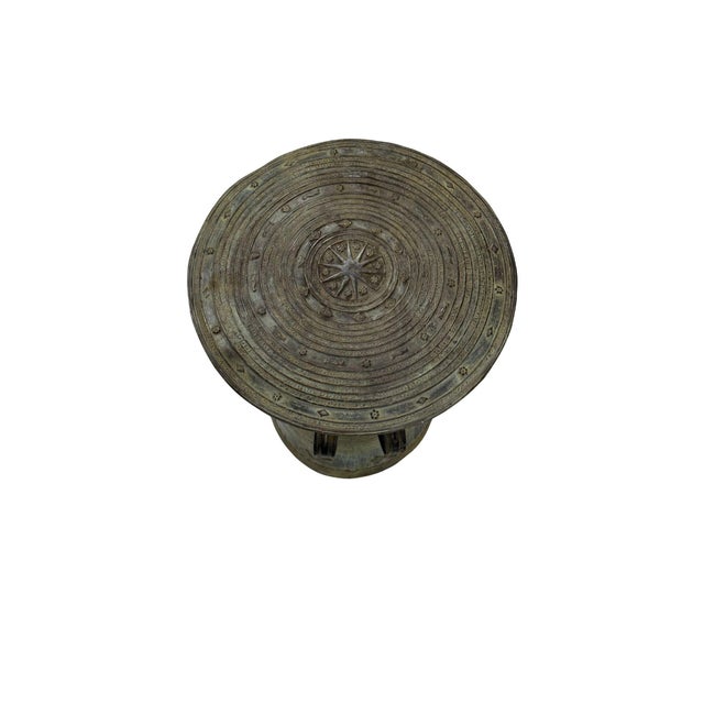 Not Yet Made - Made To Order Cast Bronze Rain Drum With Elaborate Detail Patina Finish For Sale - Image 5 of 11