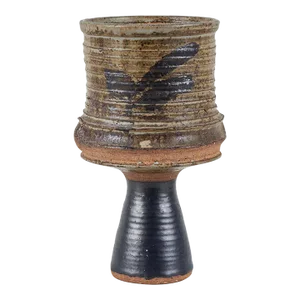 Studio Ceramic Ribbed Goblet