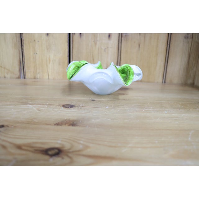 Scalloped Murano Glass Dish For Sale - Image 4 of 5