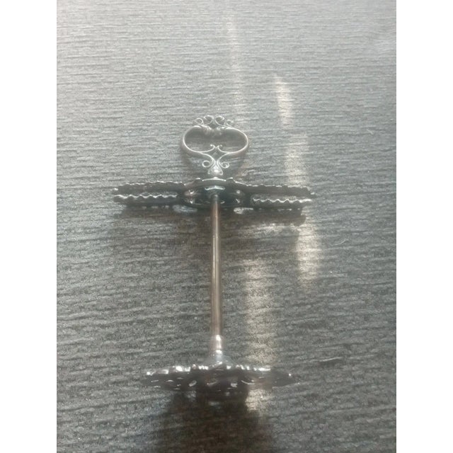 Art Nouveau 1960s Exquisite Art Noveau Silver Plated Ornate Cutlery Stand For Sale - Image 3 of 5