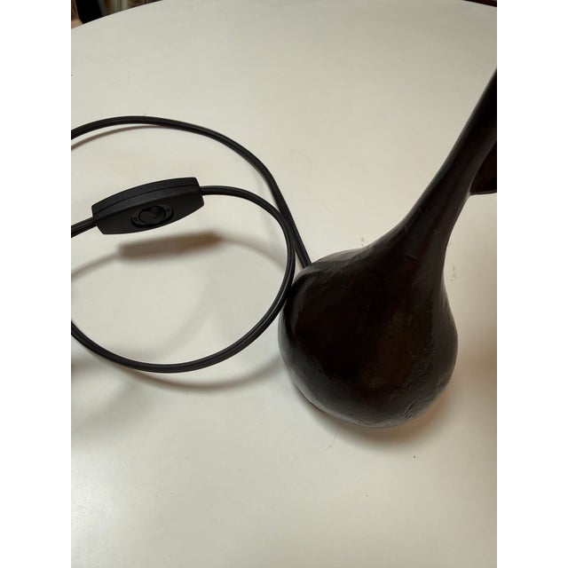 Cast Metal Pear Table Lamp For Sale - Image 10 of 12