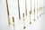 Gold Swedish Brass Candle Sconces by Pierre Forssell for Skultuna, 1970s, Set of 10 For Sale - Image 8 of 10