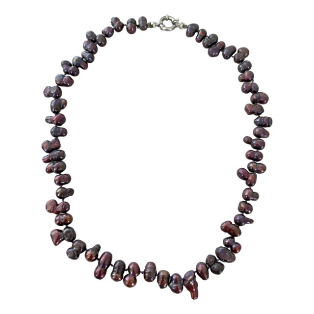 Freshwater Pearl Beaded Necklace For Sale