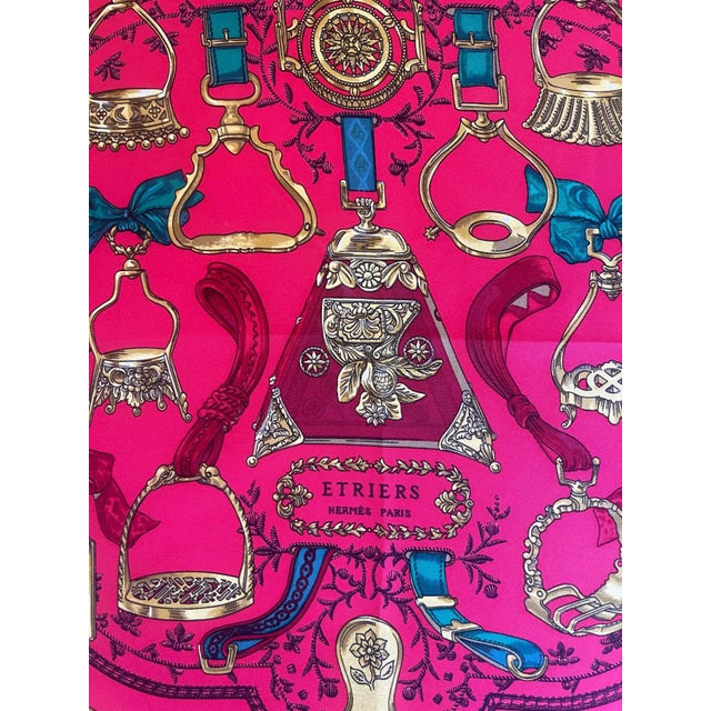 Contemporary Hermès Silk Scarf « Étriers » 1964 For Sale - Image 3 of 8