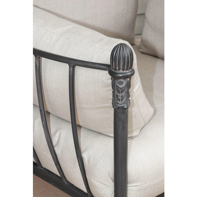 Michael Taylor Montecito Bronzed Lounge Chair With Ottoman Chairish