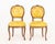 Wood Louis XV Style Yellow Satin Walnut Chairs, Pair For Sale - Image 7 of 9