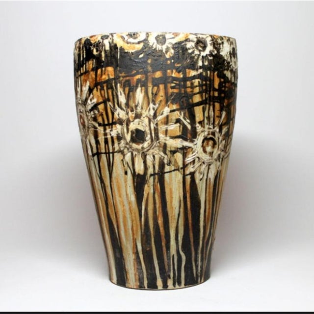 Large Vintage Pyrogranite Vase, 1950s For Sale - Image 3 of 17