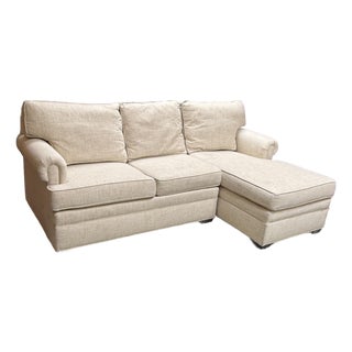 Ethan Allen Chaise Lounge Sectional For Sale