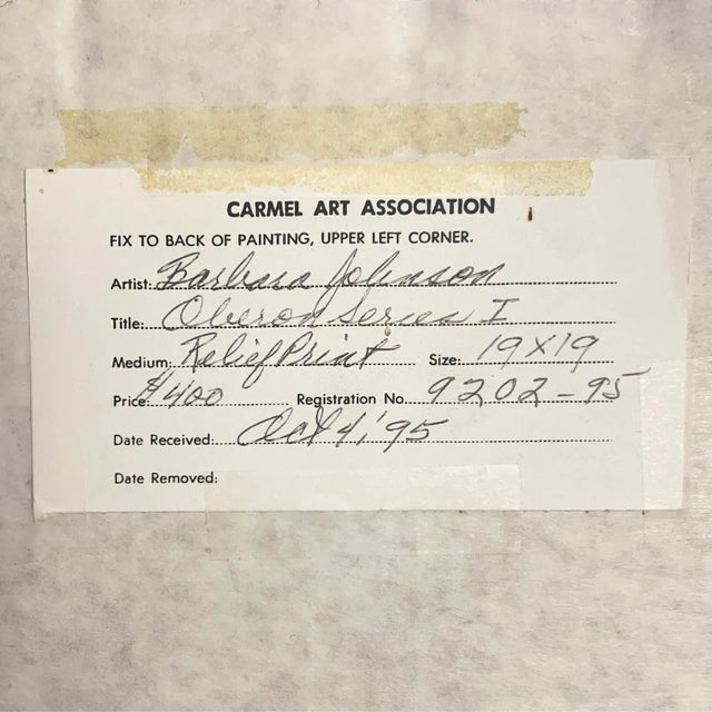 'Oberon, Series 1' by Barbara Johnson, Instituto Allende, Carmel Art Association, National Association of Women Artists, La Jolla For Sale - Image 10 of 10