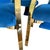 1980s Carson’s of High Point Blue Velvet & Brass Dining Chairs, Set of Four For Sale - Image 12 of 16