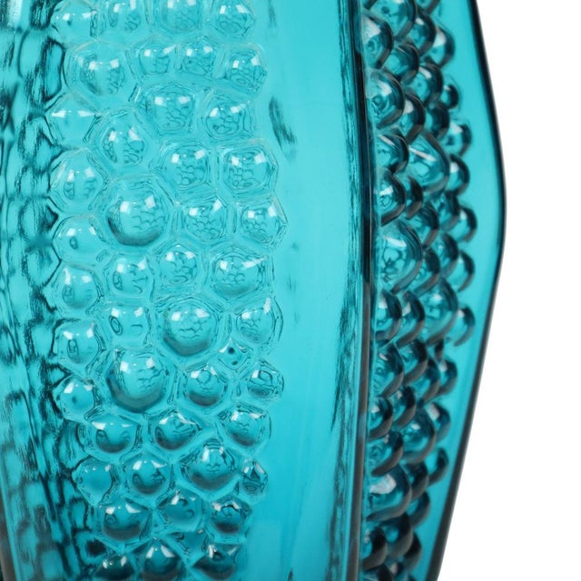 Vintage Blue Bubble Vase by Stolle Nieman, 1970s For Sale - Image 9 of 18