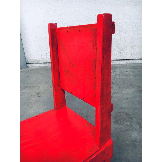 De Stijl Movement Design Red Chair attributed to Jan Wils, Netherlands, 1920s For Sale - Image 14 of 18