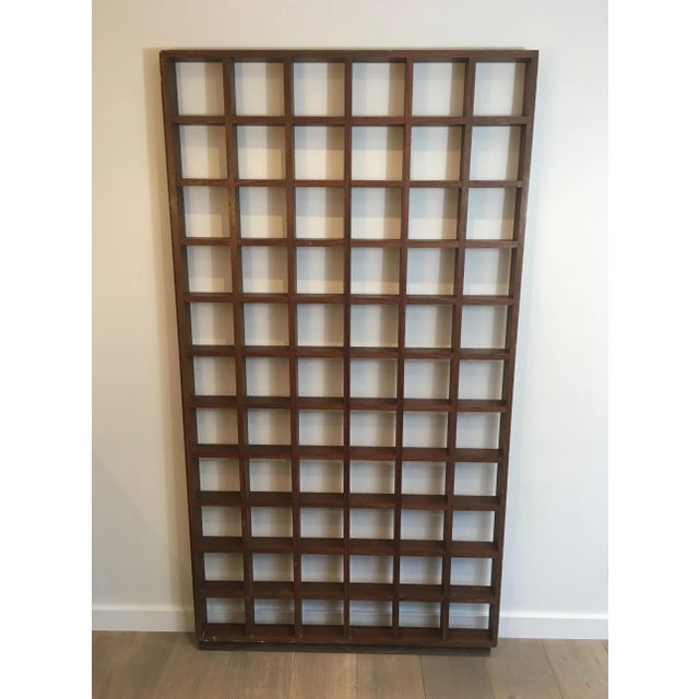 Separation Shelf Made of Exotic Wood, circa 1970 For Sale - Image 9 of 13