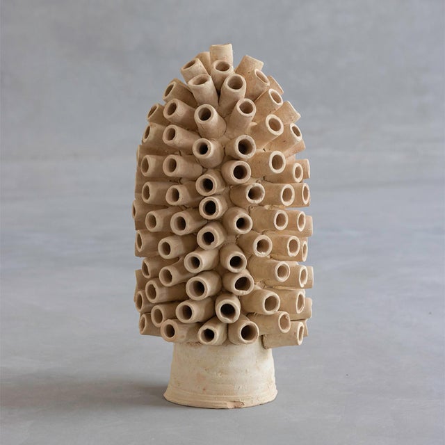 Unglazed Tamegroute Clay Sculpture by Azele Studio For Sale - Image 9 of 9