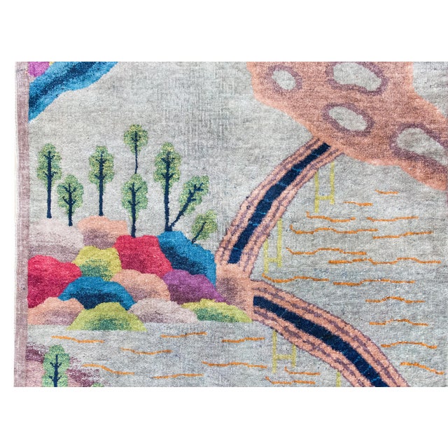Early 20th Century Chinese Art Deco Rug For Sale In Chicago - Image 6 of 16
