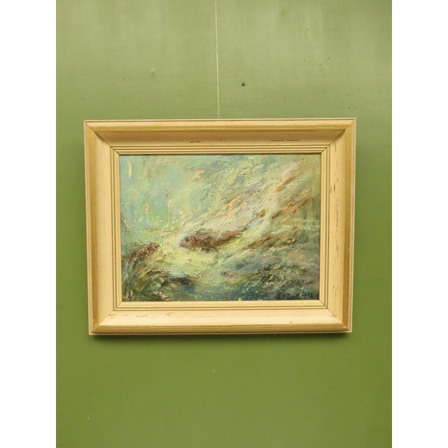 Karolyi, Fish, 1968, Oil on Board, Framed For Sale - Image 10 of 14