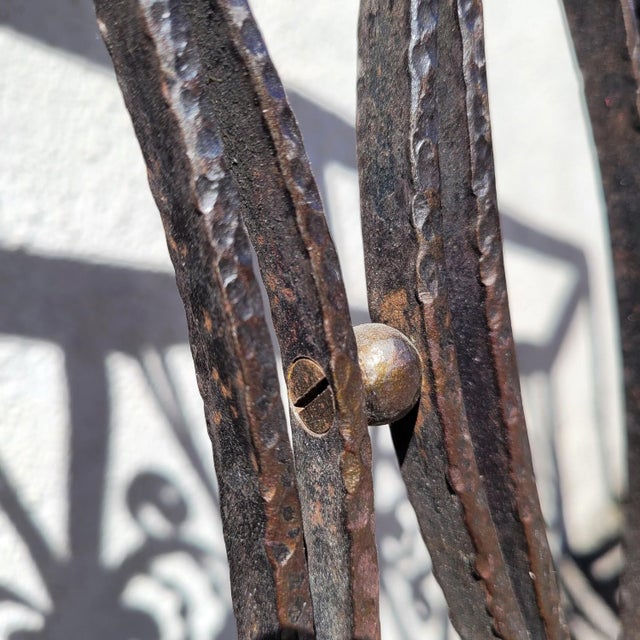 Art Deco Wrought Iron Gates attributed to Edouard Schenck, 20th Century, Set of 4 For Sale - Image 13 of 18