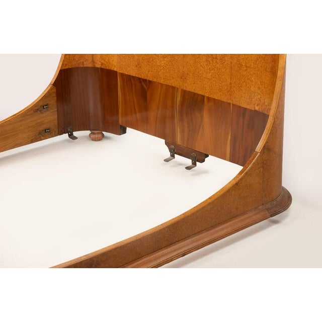 Art Deco Bed in Mahogany and Amboyn from Jules Leleu, 1923 For Sale - Image 11 of 18