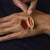 1990s Vintage Diamond Emerald Ruby Sapphire 18k Yellow Gold Locket Pendant For Sale - Image 5 of 6