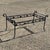 Art Nouveau Vintage Salterini Art Nouveau Wrought Iron Garden Patio Rectangular Coffee Table For Sale - Image 3 of 12