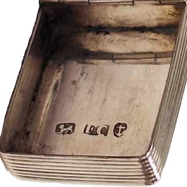 Antique Silver Combination Match Vesta & Snuff Box Francis Clark Birmingham 1846 For Sale - Image 11 of 12