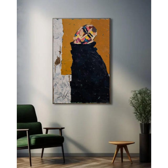 “Observer” Size: 100 × 80 × 2 cm Materials: Acrylic on professional cotton canvas, 400 g/m², stretched on a wooden frame...