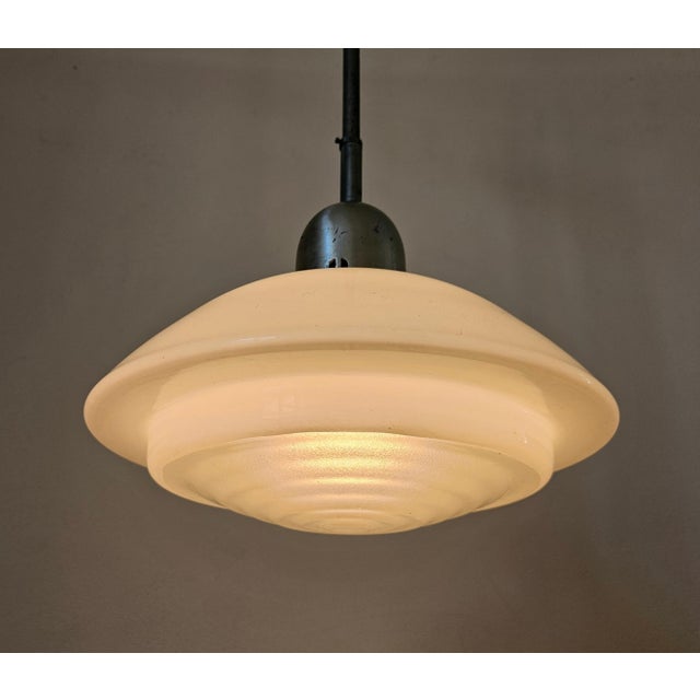 Art Deco Bauhaus Glass Pendant by Franta Anyz, 1930s For Sale - Image 13 of 16