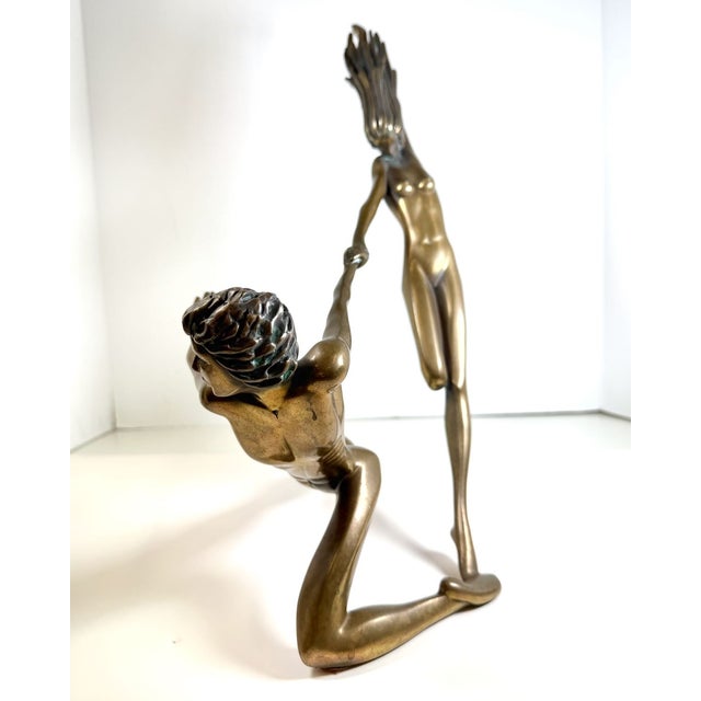 Modern Tom Bennett Counterpoise Bronze Sculpture 1985 For Sale - Image 3 of 13