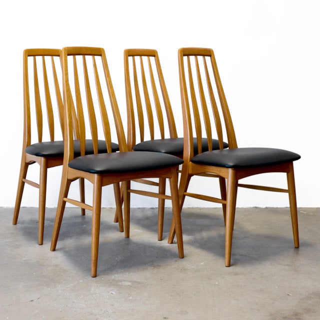 1960s Koefoed Hornslet "Eva" Oak Dining Chairs Designed by Niels Koefoed For Sale - Image 5 of 11