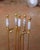 Mid 20th Century Mid-Century French Brass and Marble Five-Piece Fireplace Tool Set With Stand For Sale - Image 5 of 10